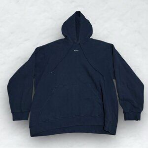 Nike Vintage Y2K Retro Center Swoosh Silver Tag Hoodie